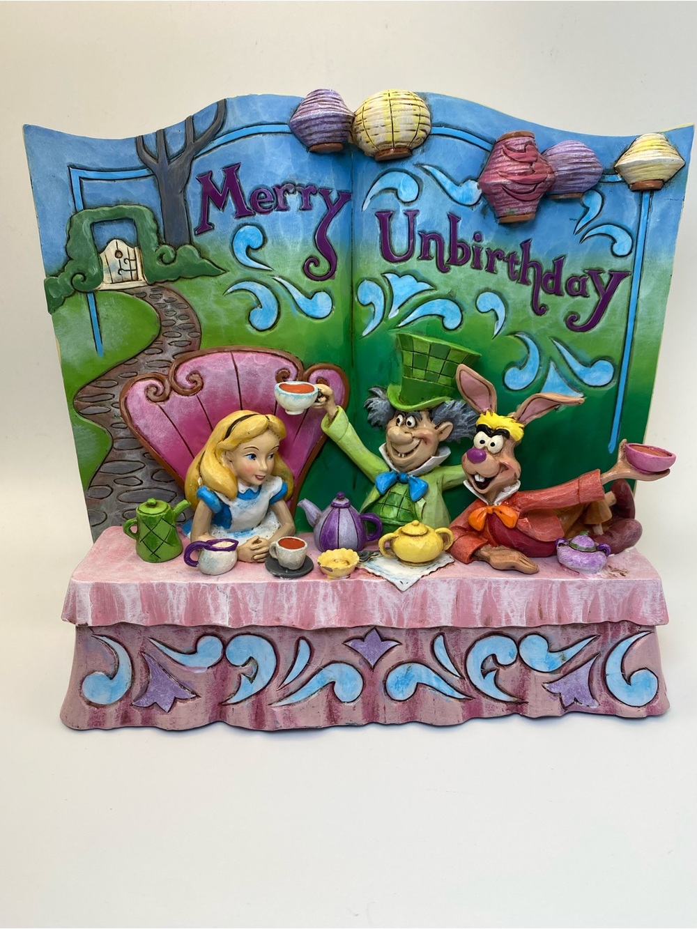NEW Vintage Disney Traditions Alice Wonderland Very Merry Unbirthday Jim Shore